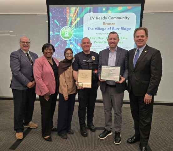 Group receiving award